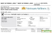 Vé điện tử Vietnam Airlines
