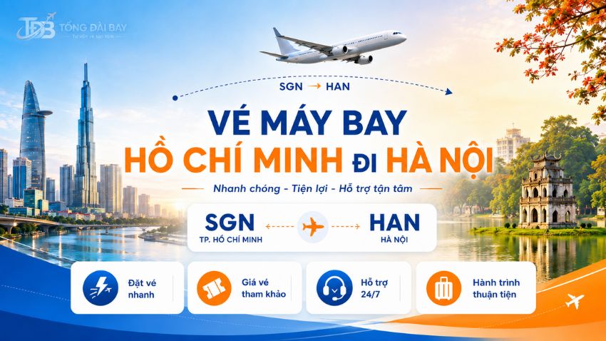 Vé Máy Bay Hồ Chí Minh Đi Hà Nội